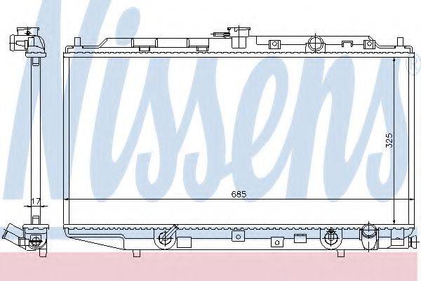 NISSENS 622551 Радіатор, охолодження двигуна