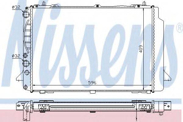 NISSENS 60466A Радіатор, охолодження двигуна