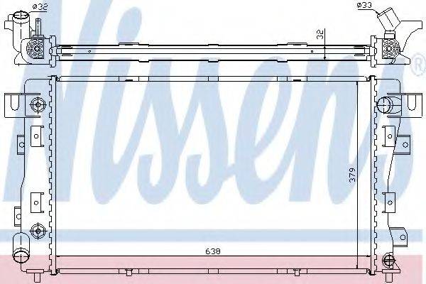 NISSENS 609771 Радіатор, охолодження двигуна