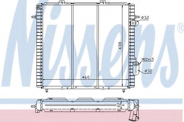 NISSENS 63947 Радіатор, охолодження двигуна