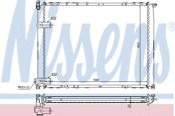 NISSENS 63943A Радіатор, охолодження двигуна