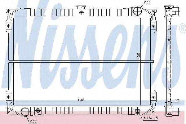 NISSENS 62418 Радіатор, охолодження двигуна