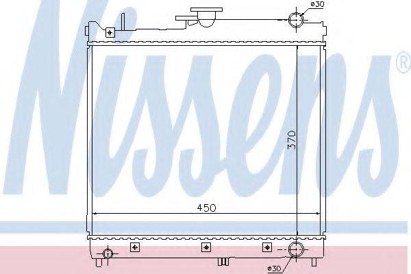NISSENS 64162 Радіатор, охолодження двигуна