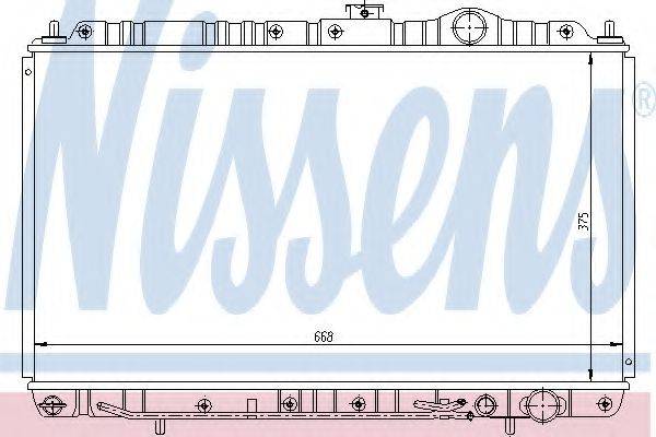 NISSENS 62844 Радіатор, охолодження двигуна