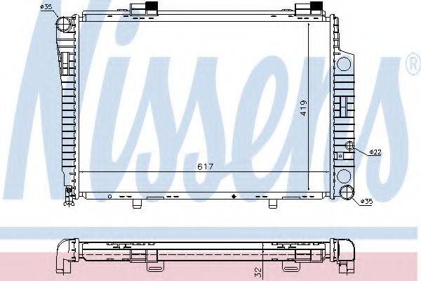 NISSENS 62750A Радіатор, охолодження двигуна