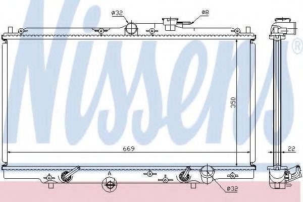 NISSENS 633141 Радіатор, охолодження двигуна