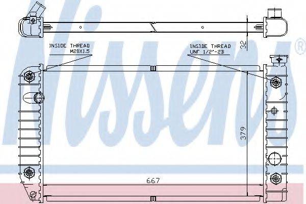 NISSENS 60968 Радіатор, охолодження двигуна