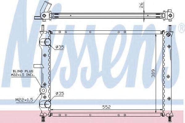 NISSENS 61879A Радіатор, охолодження двигуна