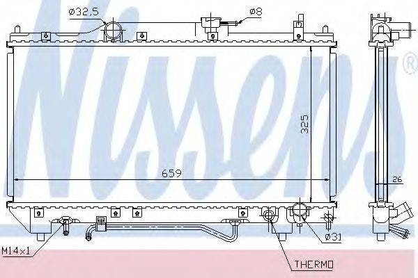 NISSENS 64784A Радіатор, охолодження двигуна