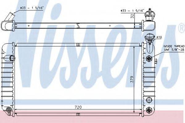NISSENS 60895A Радіатор, охолодження двигуна