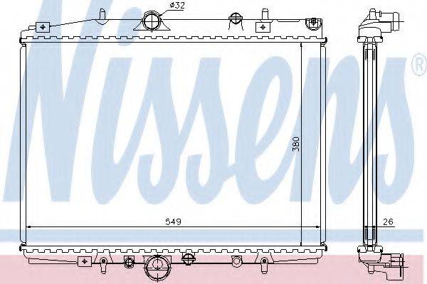 NISSENS 63704A Радіатор, охолодження двигуна