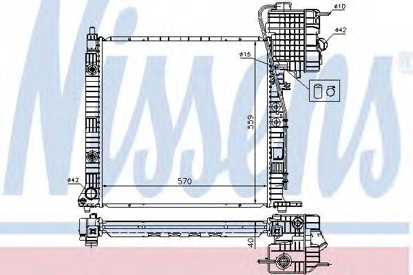 NISSENS 62561A Радіатор, охолодження двигуна