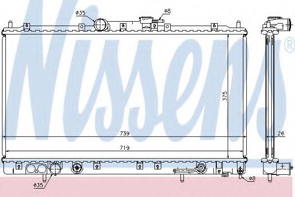 NISSENS 62869A Радіатор, охолодження двигуна