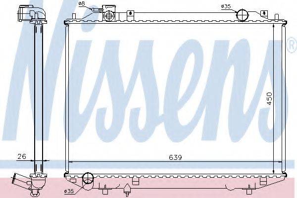 NISSENS 62246A Радіатор, охолодження двигуна