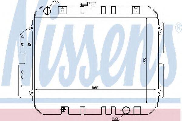 NISSENS 68130 Радіатор, охолодження двигуна