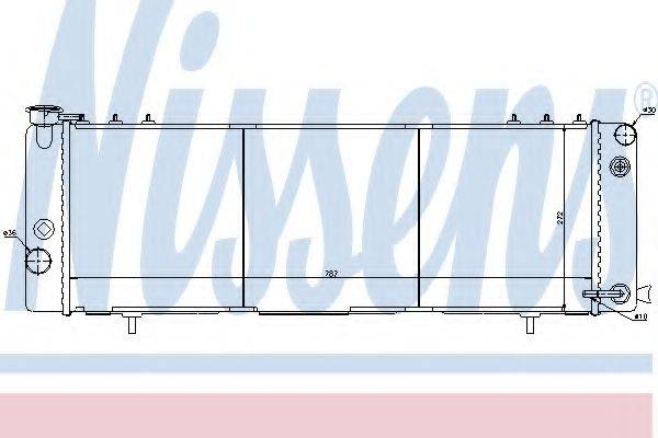 NISSENS 61001 Радіатор, охолодження двигуна