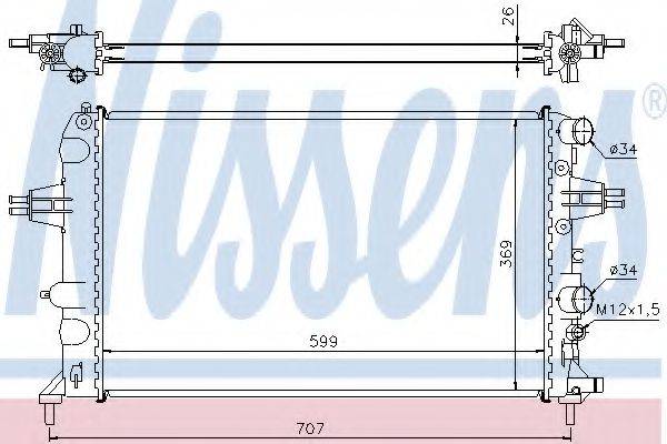 NISSENS 63095A Радіатор, охолодження двигуна