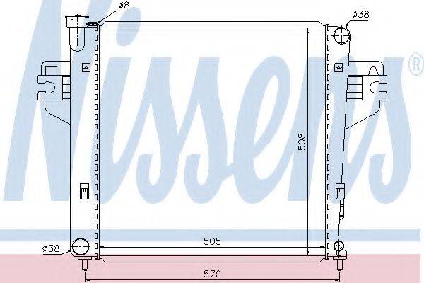 NISSENS 69212 Радіатор, охолодження двигуна