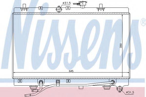 NISSENS 66663 Радіатор, охолодження двигуна