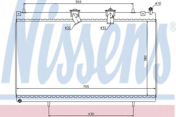 NISSENS 636003 Радіатор, охолодження двигуна