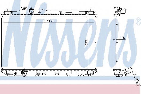 NISSENS 681387 Радіатор, охолодження двигуна
