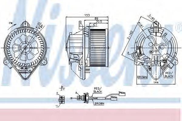 NISSENS 87053 Вентилятор салону