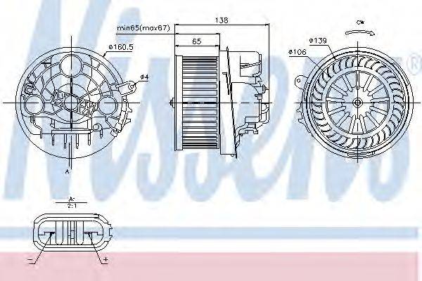 NISSENS 87091 Вентилятор салону