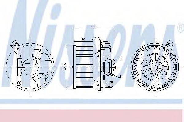 NISSENS 87209 Вентилятор салону