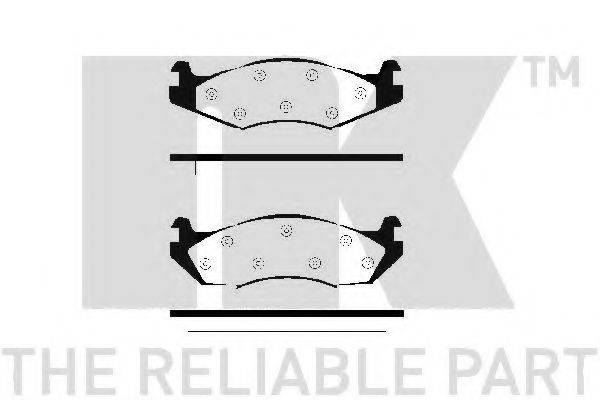 NK 229966 Комплект гальмівних колодок, дискове гальмо
