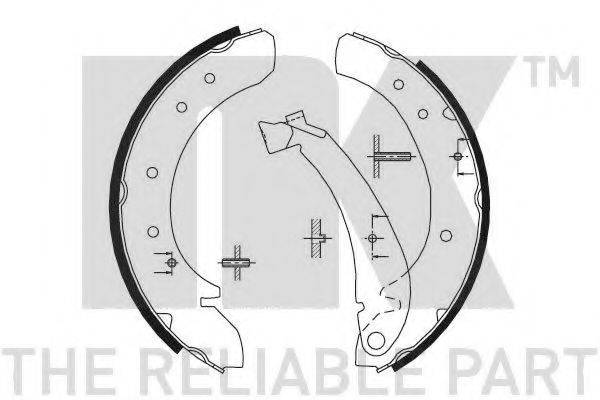 NK 2799576 Комплект гальмівних колодок