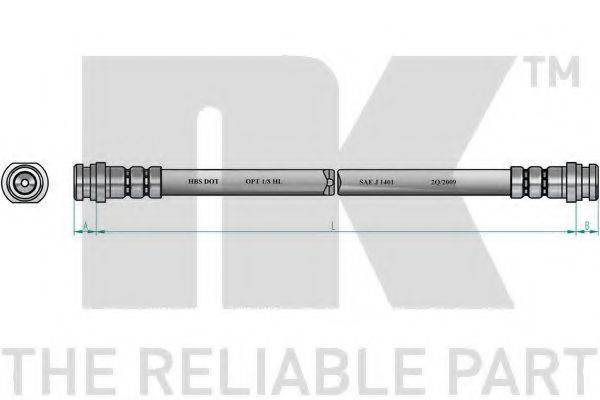 NK 855233 Гальмівний шланг