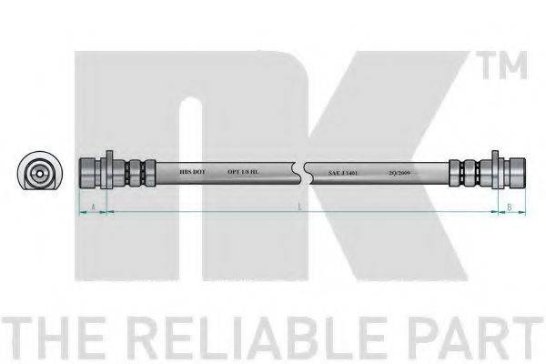 NK 852671 Гальмівний шланг