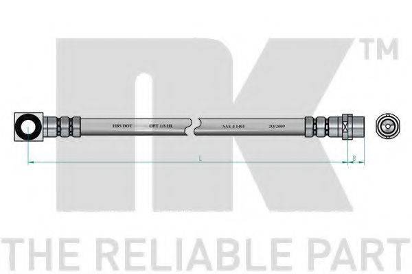 NK 852572 Гальмівний шланг