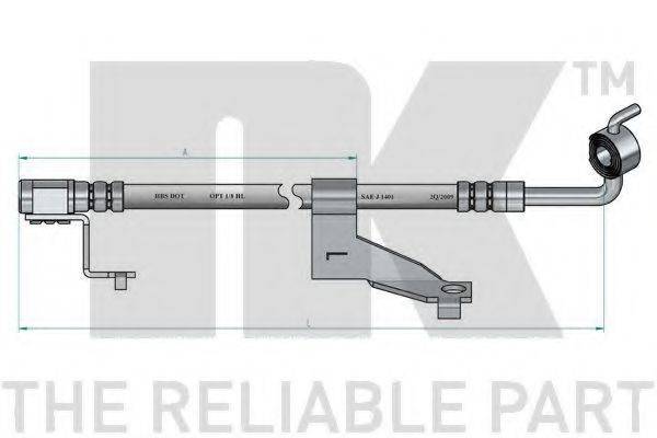 NK 852589 Гальмівний шланг