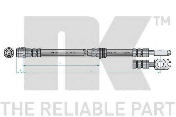 NK 854791 Гальмівний шланг