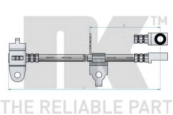 NK 8525126 Гальмівний шланг