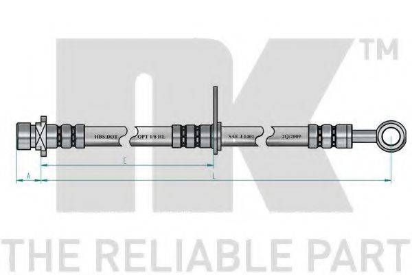 NK 852651 Гальмівний шланг