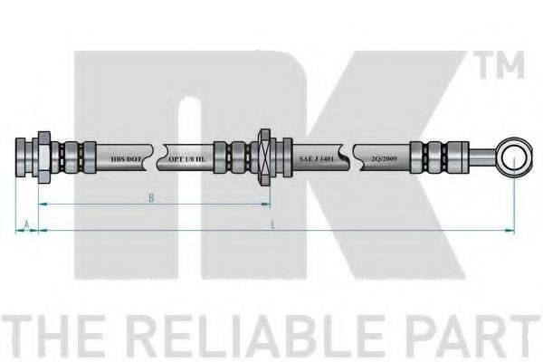 NK 855226 Гальмівний шланг