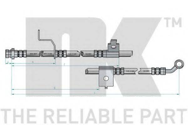NK 853428 Гальмівний шланг