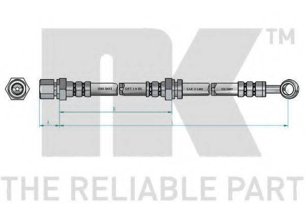 NK 855011 Гальмівний шланг