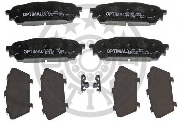 OPTIMAL 12406 Комплект гальмівних колодок, дискове гальмо