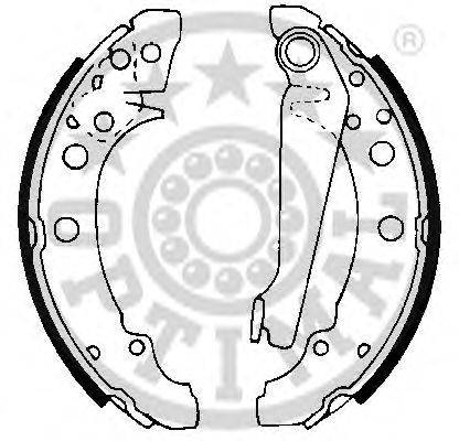 OPTIMAL BB0450 Комплект гальмівних колодок