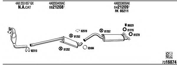 WALKER AD25118 Система випуску ОГ