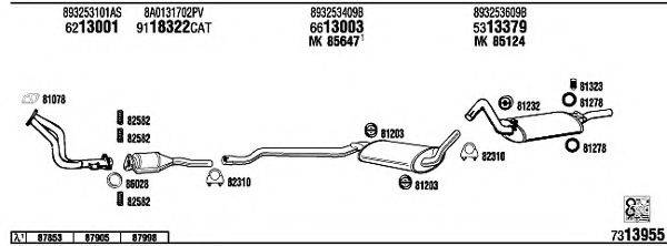 WALKER AD80029 Система випуску ОГ