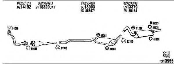 WALKER AD80034 Система випуску ОГ