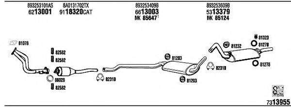 WALKER AD80096 Система випуску ОГ