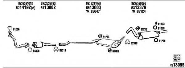 WALKER AD80450 Система випуску ОГ