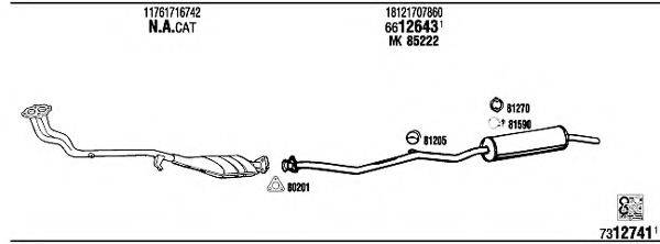 WALKER BW31801 Система випуску ОГ