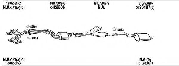 WALKER BWH15266A Система випуску ОГ