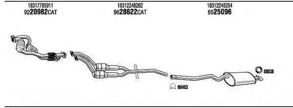 WALKER BWT10039 Система випуску ОГ